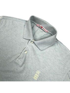 Kent & Curwen Men’s Cotton Blend S/S Polo Shirt Gray • 2XL